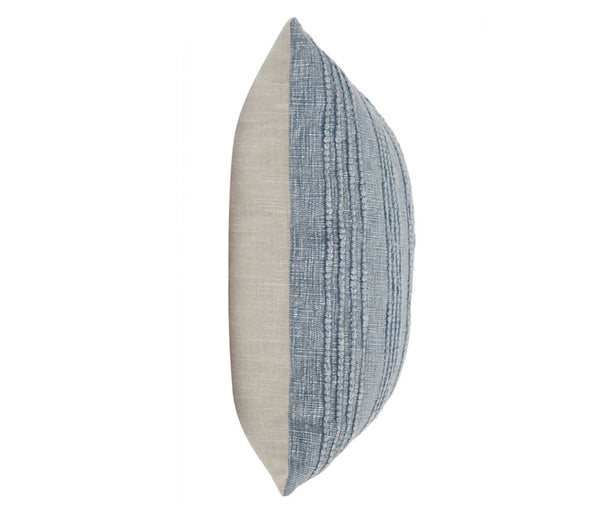 Gratitude Sea Fog Blue Pillow