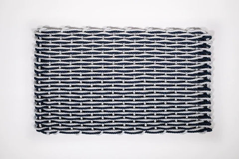 Fog Gray/Navy Rope Doormat