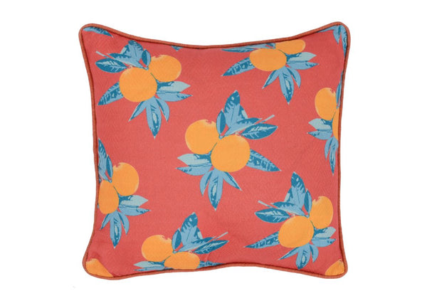 Orange Groove Red Indoor/Outdoor Pillow