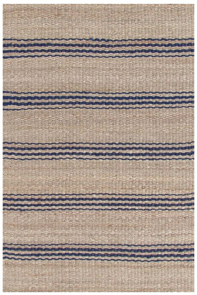 Jute Ticking Indigo Rug