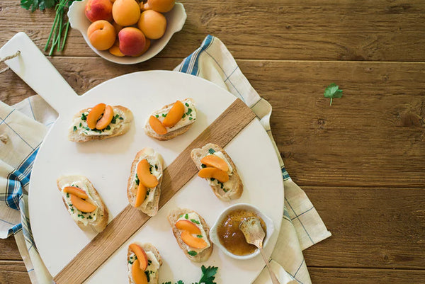 Small White Round Charcuterie Board