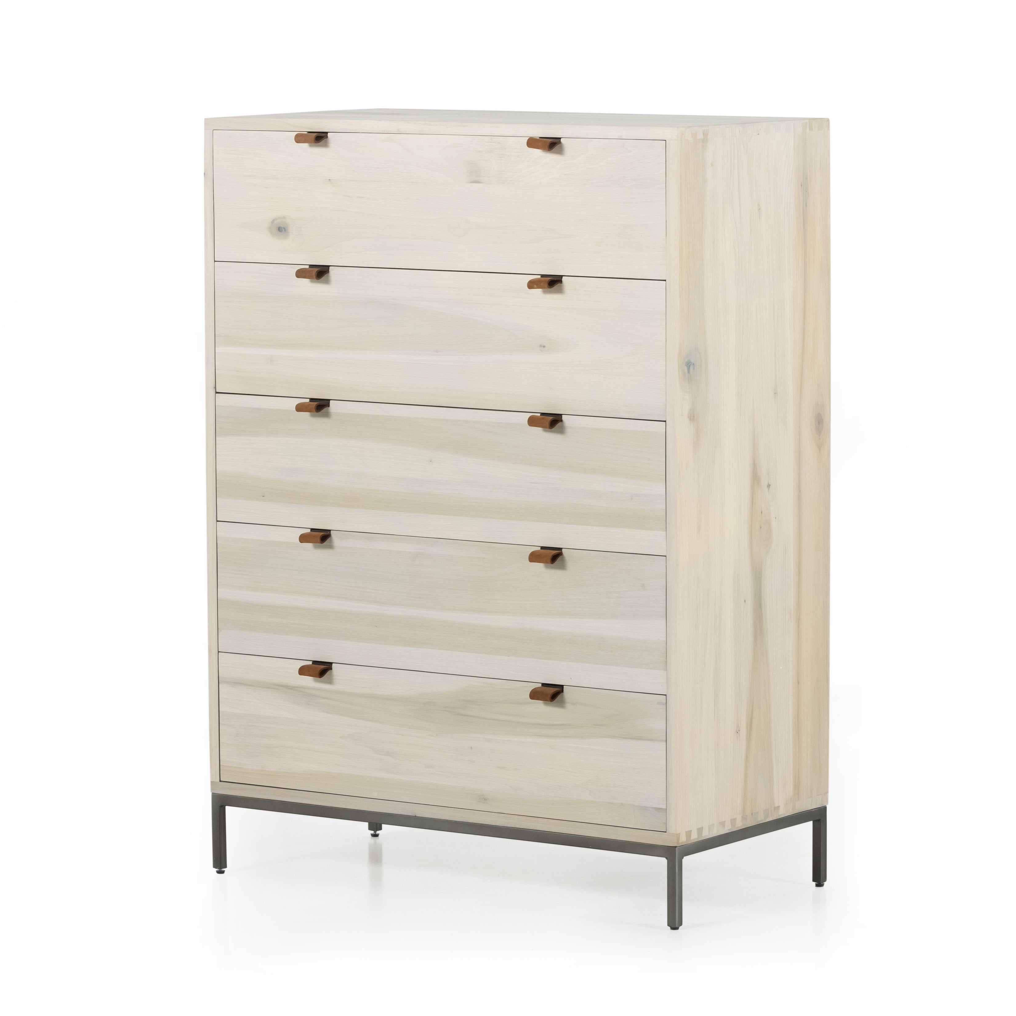 Four Hands Trey 5 Drawer Dresser - Dove Poplar Four Hands Trey 5 Drawer Dresser - Dove Poplar