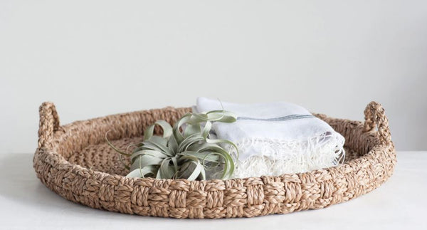 Decorative Braided Round Tray