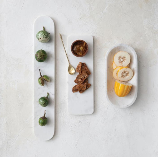 Marble Serving Board With Bowl