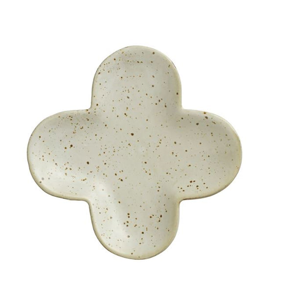 Stoneware Clover Shaped Dish