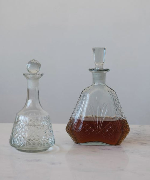 32 Oz Etched Glass Decanter
