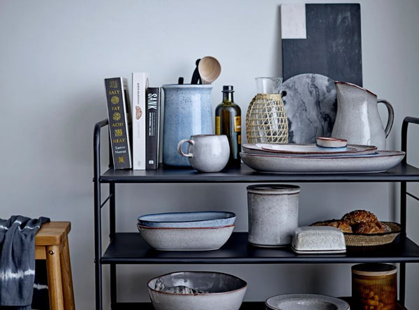 Glass pitcher With Woven Seagrass Sleeve