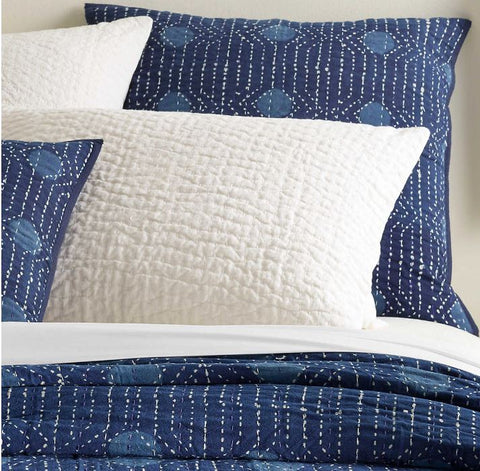 Resist Dot Indigo Standard Sham