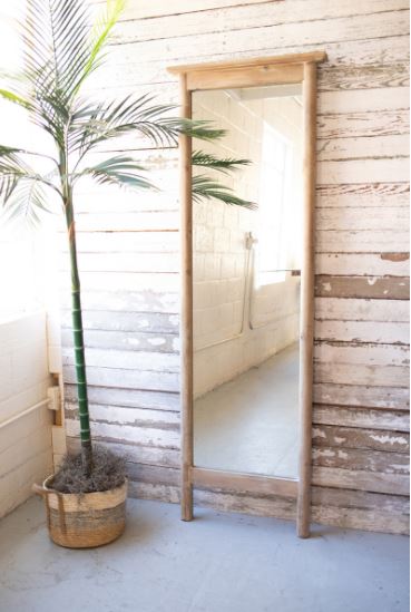 Wood Framed Floor Mirror