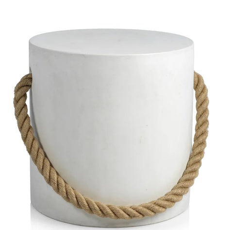 Aspen Concrete Stool With Rope