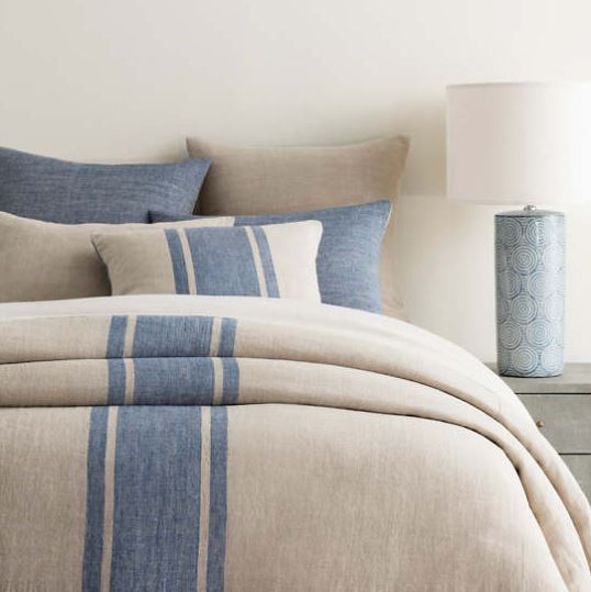 Maxwell Linen Blue Pillow