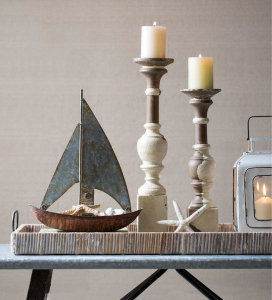 Decorative Tray With Metal Handles