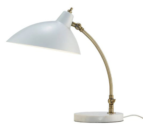 Mid Century White Desk Lamp