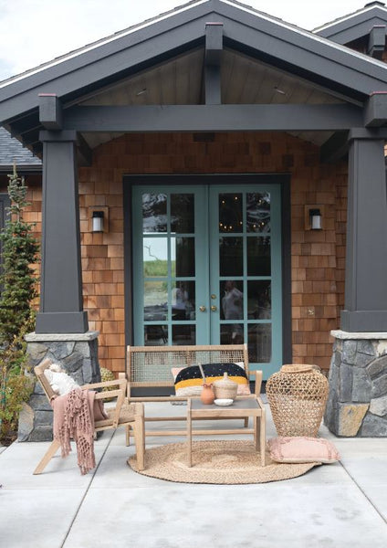 Woven Cotton Throw with Fringe