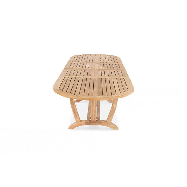 Vineyard Teak Oval Double Extension Table Large