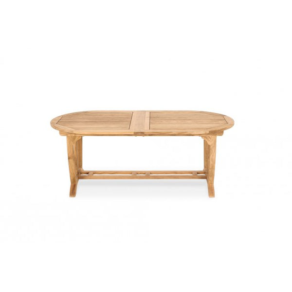 Vineyard Teak Oval Double Extension Table Large