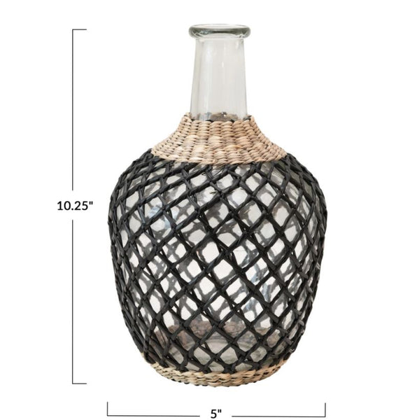Seagrass Glass Decanter