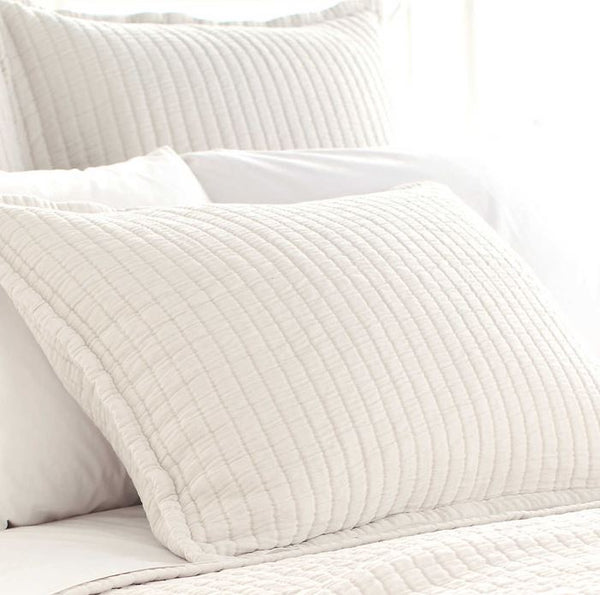Boyfriend Ivory Matelasse Standard Sham