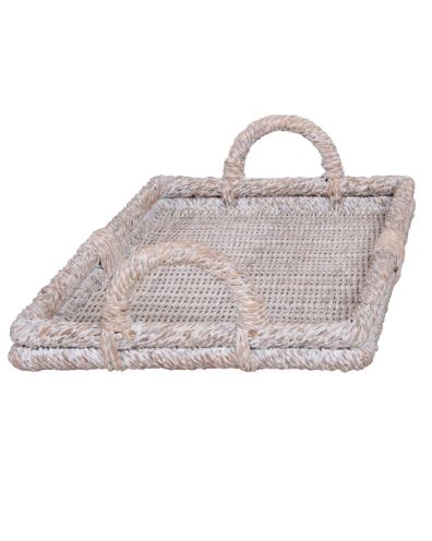 Whitewash Decorative Small Tray