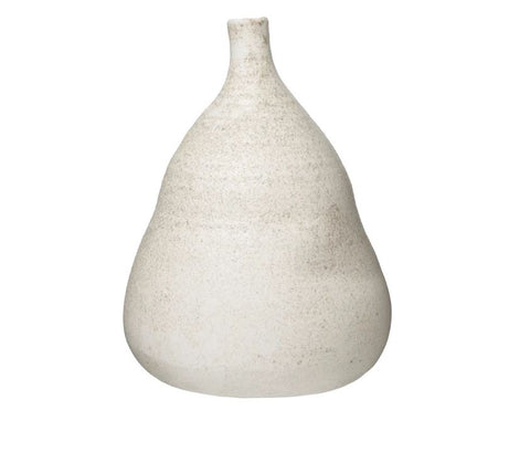 9.75" Round Distressed Terracotta Vase