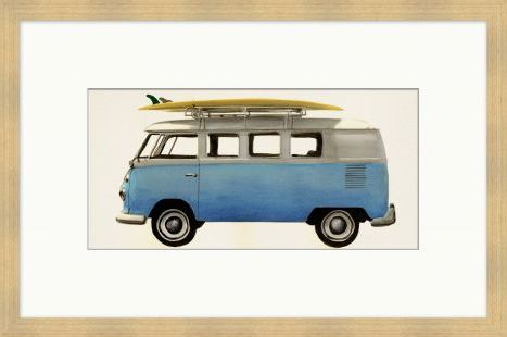 "Vintage Surf Car 2" Artwork