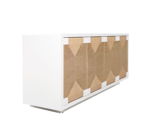 Snowdrop White 4-Drawer Cabinet